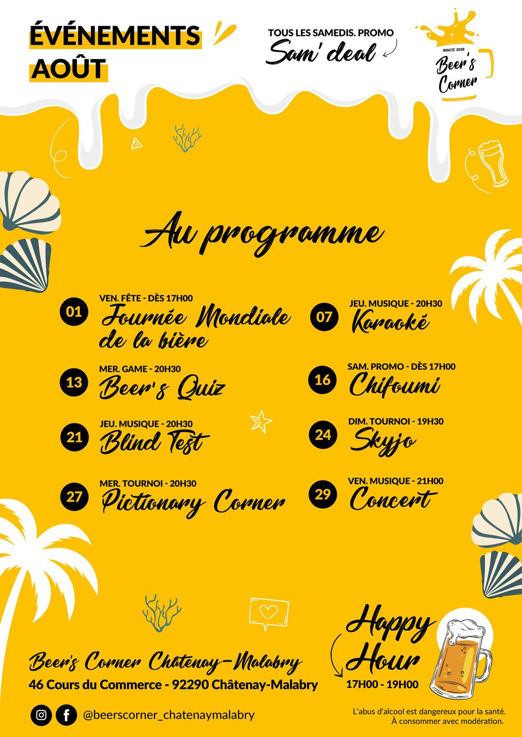 Événement Beer's Corner Châtenay malabry