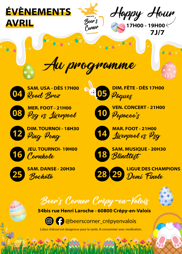 Événement Décembre Beer's Corner Crépy-en-Valois