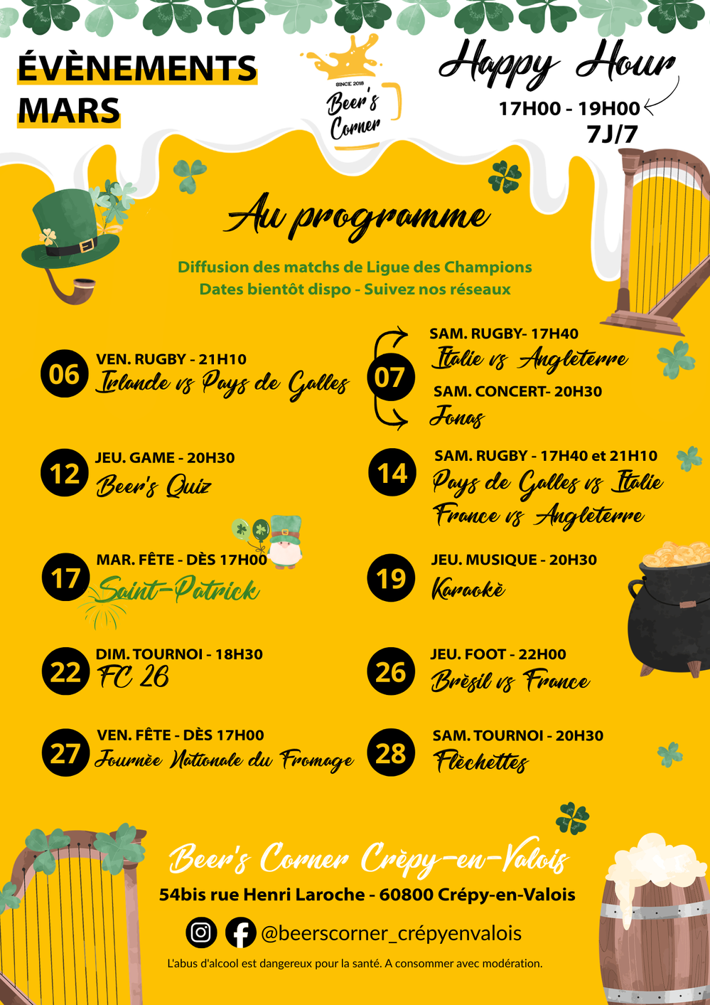 Événement Décembre Beer's Corner Crépy-en-Valois