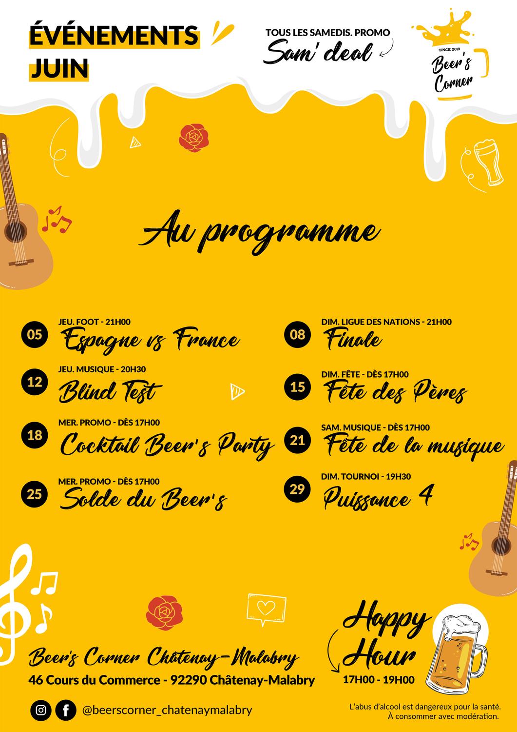 Événement Beer's Corner Châtenay malabry