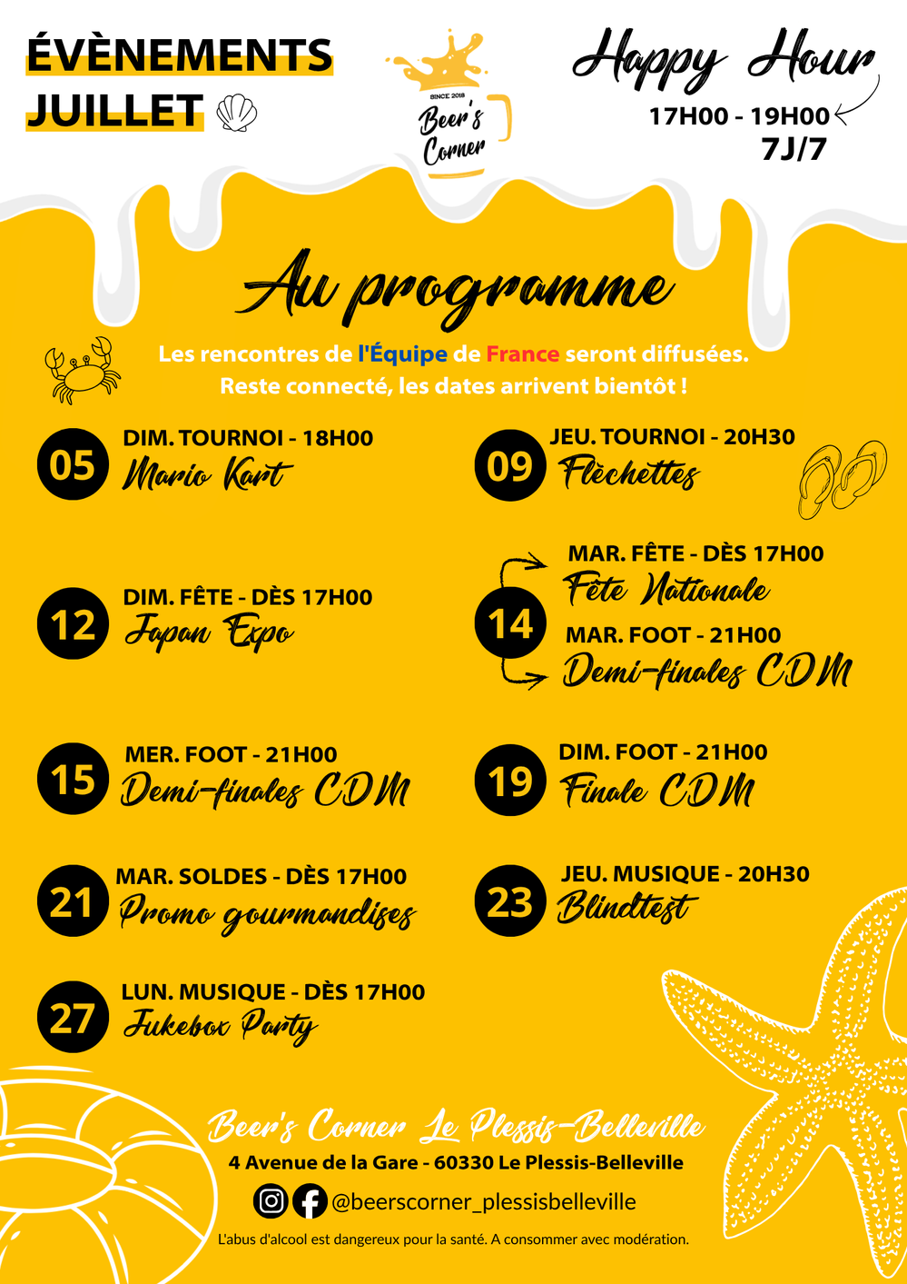 Événement Juin Beer's Corner