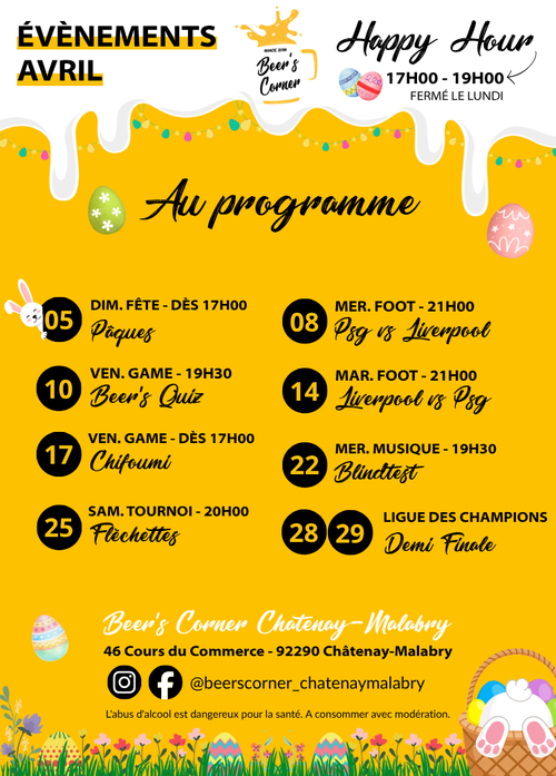 Évènements avril
