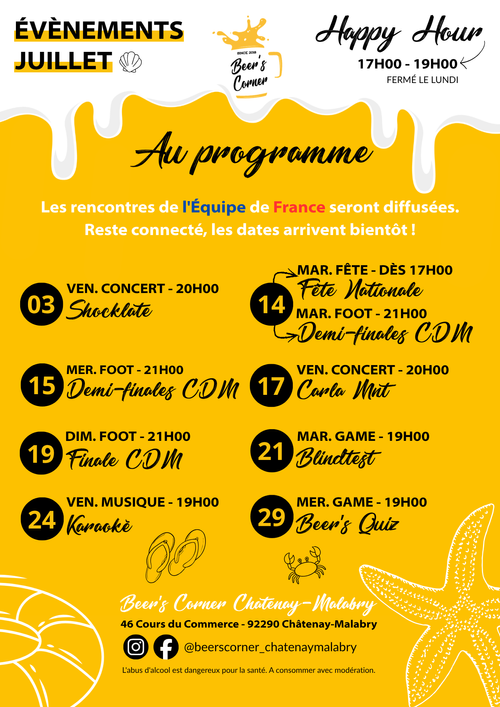 Évènements juillet