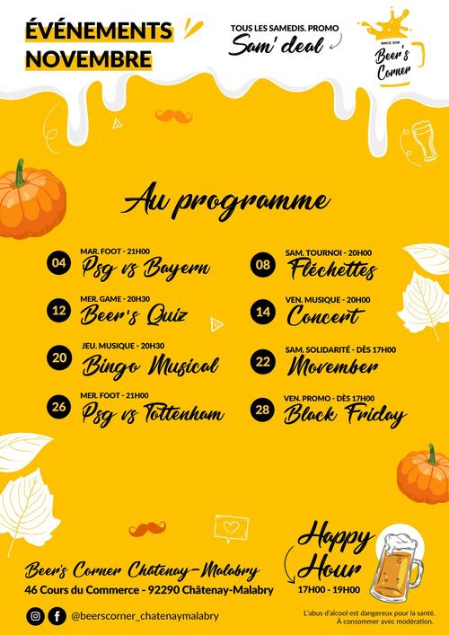 Évènements novembre