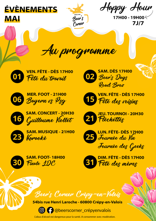 Évènements avril