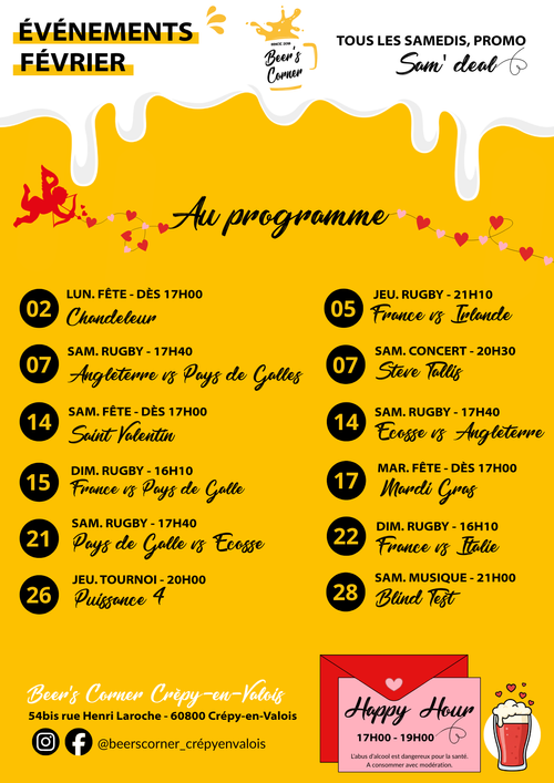 Évènements février