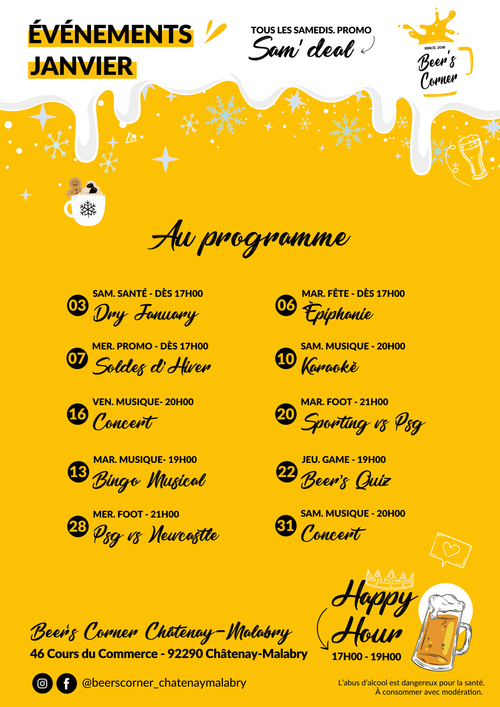 Évènements janvier