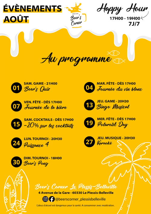 Évènements août