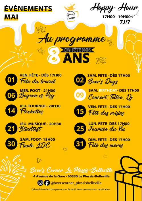 Évènements mai