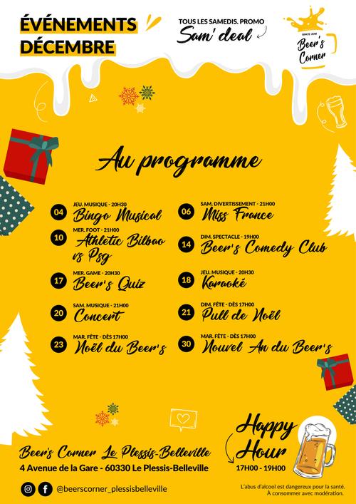 Évènements décembre