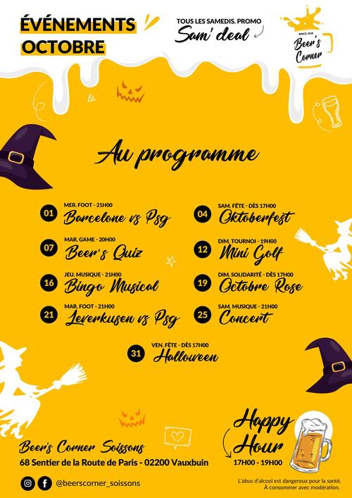 Évènements octobre