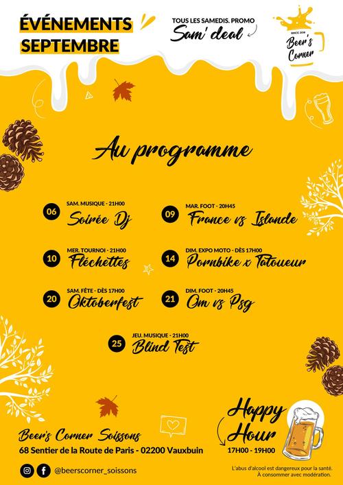 Évènements septembre