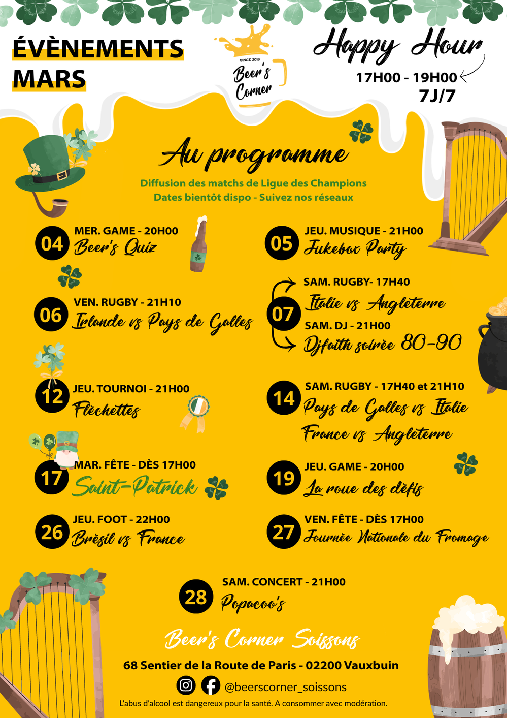 planning du mois Soissons