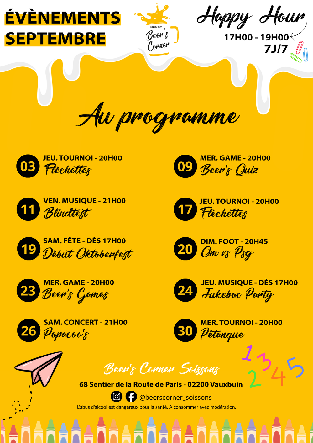 planning du mois Soissons